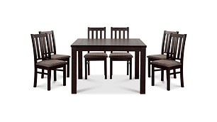 JUEGO DE COMEDOR CIC ÑUBLE 8 SILLAS CHOCOLATE CAFÉ