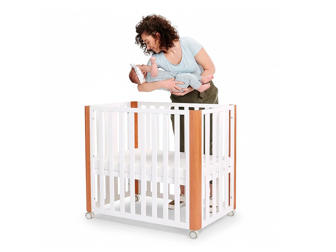 CUNA DE MADERA 4 EN 1 KOYA WOOD BLANCO 2