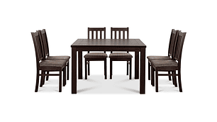 JUEGO DE COMEDOR CIC ÑUBLE 8 SILLAS CHOCOLATE CAFÉ