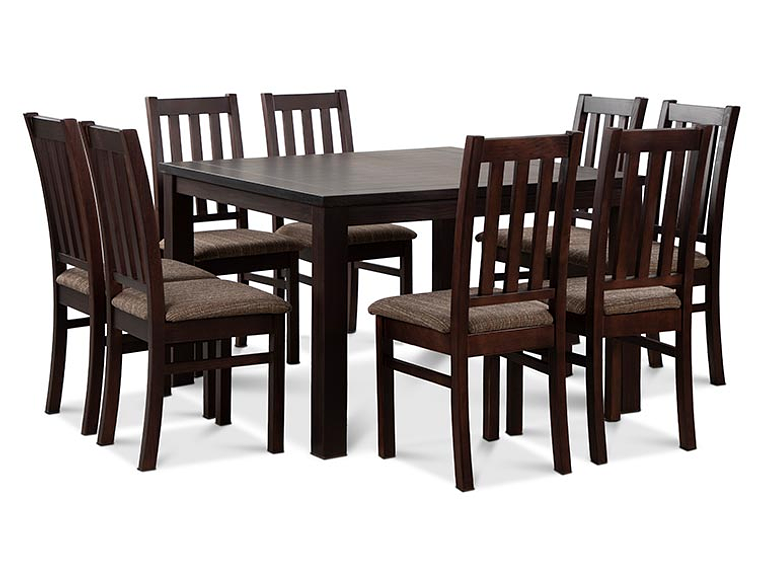 JUEGO DE COMEDOR CIC ÑUBLE 8 SILLAS CHOCOLATE CAFÉ 3