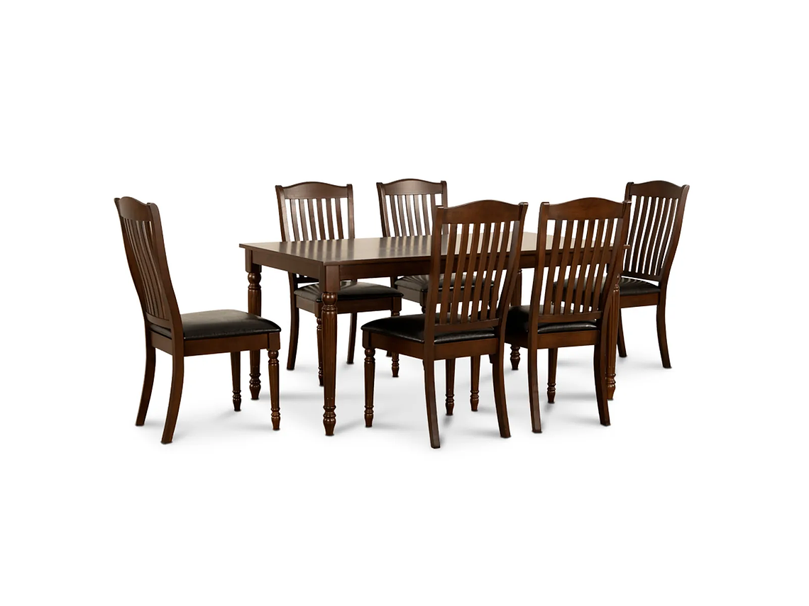 JUEGO COMEDOR CIC 6S CAFÉ DALLAS CHOCOLATE 1