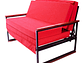 FUTON RECUTEX FOLK ACERO ROJO 1 PLAZA - Miniatura 3
