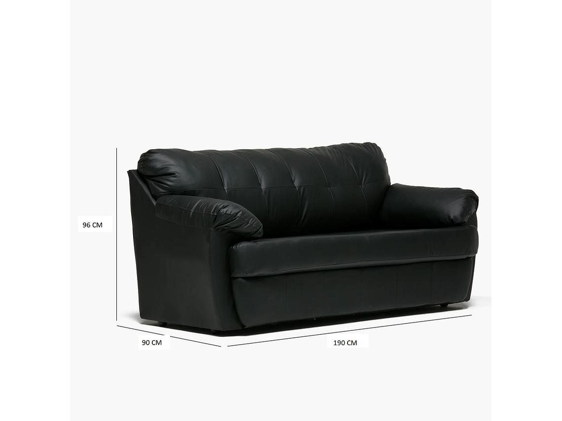 LIVING CABURGA 3-2CPOS NEGRO 3