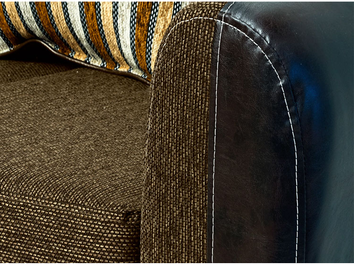 JUEGO DE LIVING ELEGANT DETAIL OKLAHOMA TELA PU 321 5