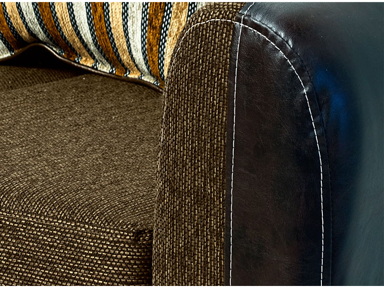 JUEGO DE LIVING ELEGANT DETAIL OKLAHOMA TELA PU 321 5