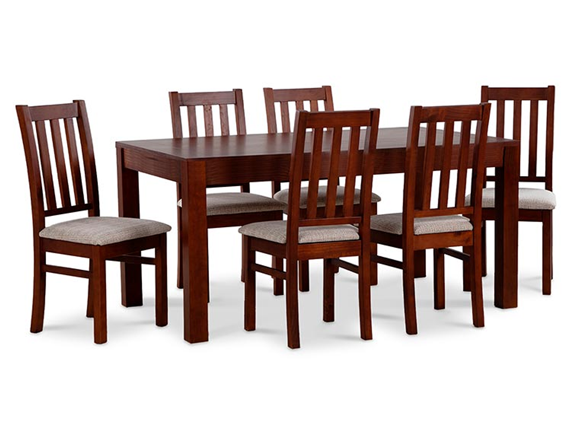 JUEGO DE COMEDOR CIC ÑUBLE 6 SILLAS 1