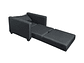 SOFA CAMA MULTIFUNCIONAL DE UN CUERPO LINO GRIS OSCURO - Miniatura 2