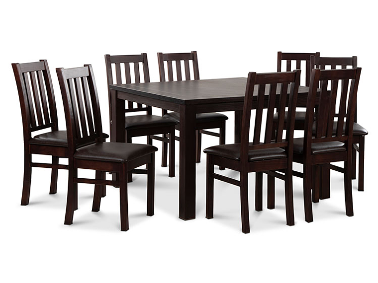 JUEGO DE COMEDOR CIC ÑUBLE 8 SILLAS CHOCOLATE NEGRO 8