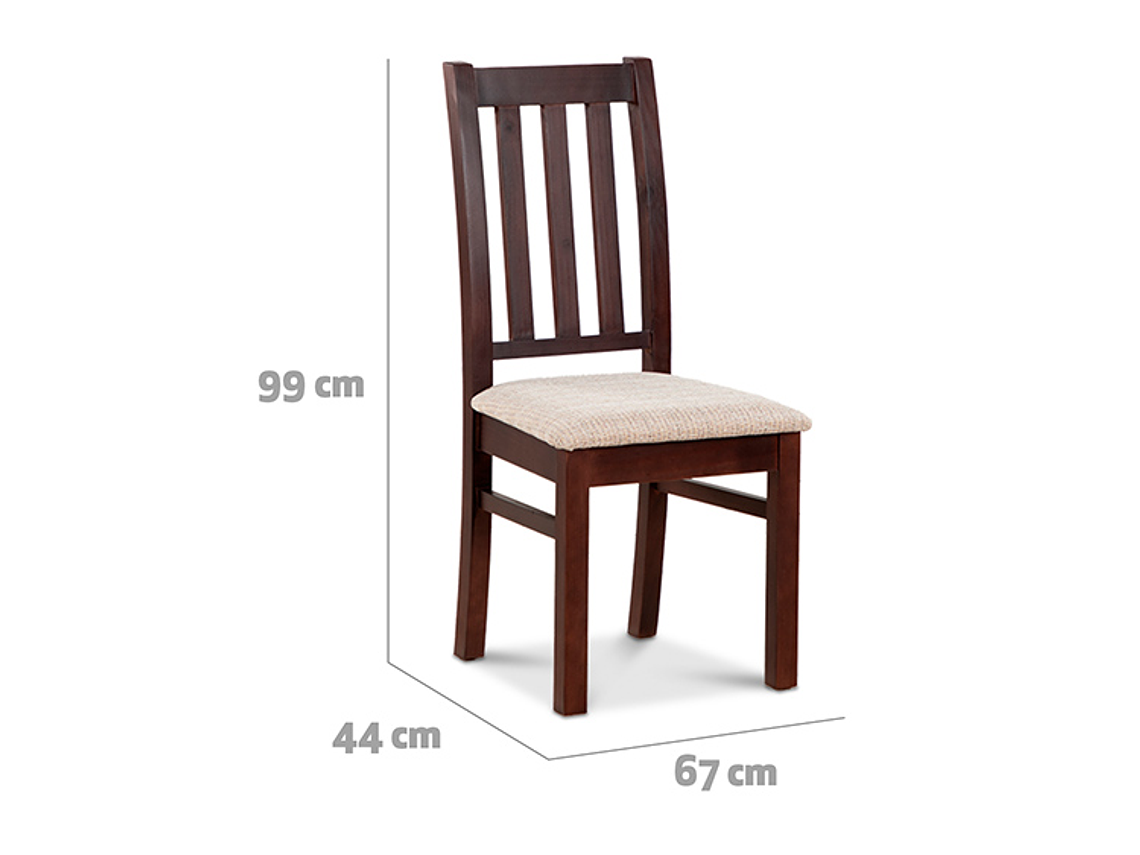 JUEGO DE COMEDOR CIC ÑUBLE 8 SILLAS CHOCOLATE BEIGE 9