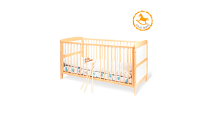 CUNA DE MADERA FLORIAN 70X140+COLCHÓN