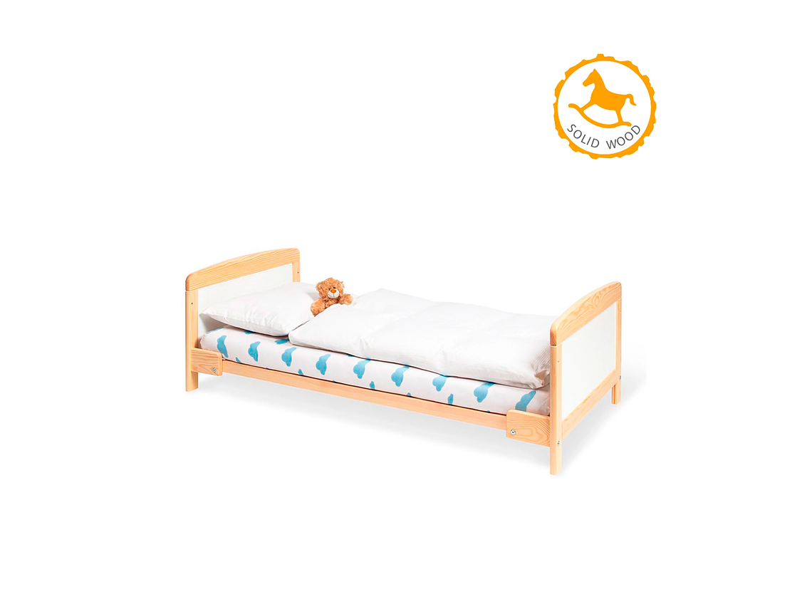 CUNA DE MADERA FLORIAN 70X140+COLCHÓN 2