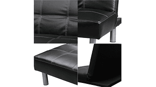 FUTÓN CLYDE 3 CUERPOS NEGRO