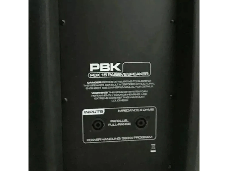 PARLANTE PASIVO 15' PEAVEY PBK-15 4