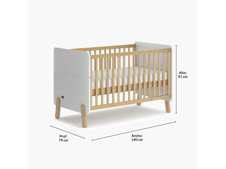 CUNA 3 EN 1 EMMA BLANCO FORM 6