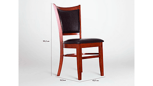 JUEGO DE COMEDOR CIC CALABRIA CHOCOLATE 4S