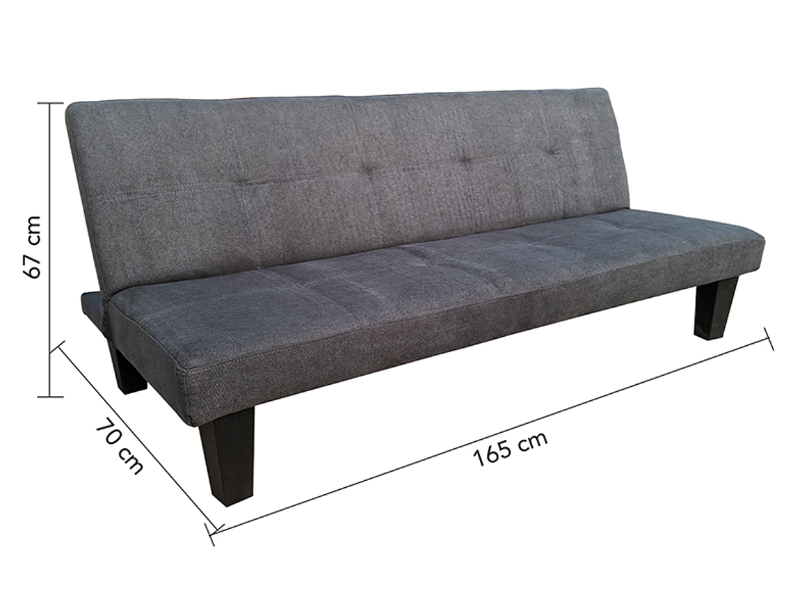 FUTÓN HARPER GRIS 165X67X70 4