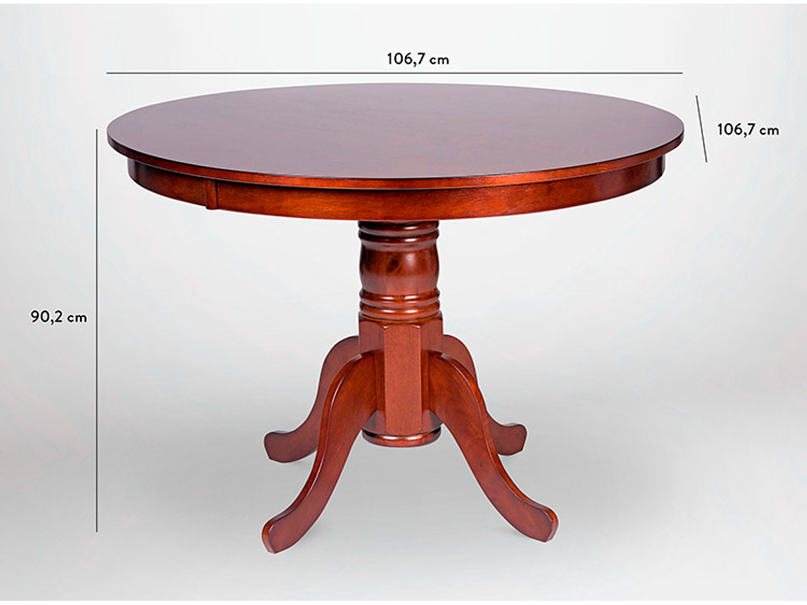 JUEGO DE COMEDOR CIC CALABRIA CHOCOLATE 4S 3