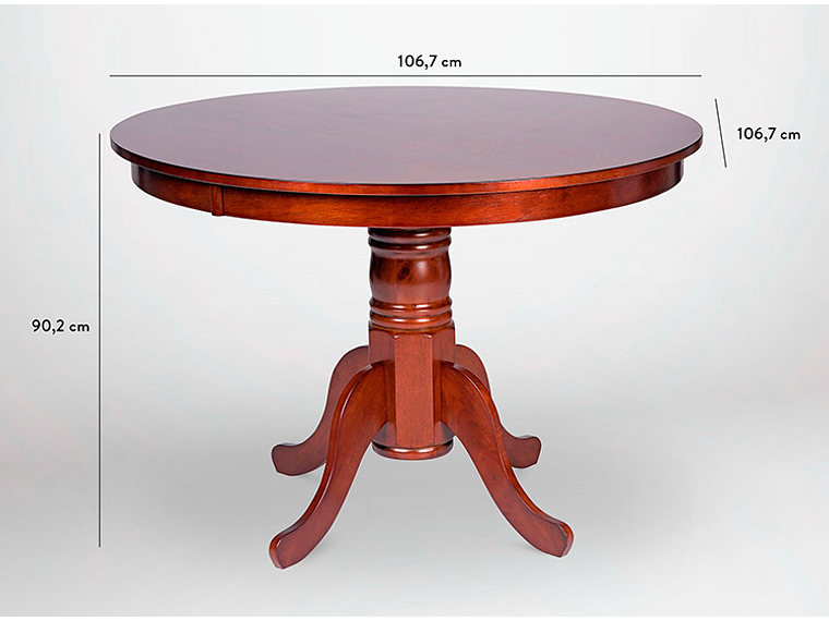 JUEGO DE COMEDOR CIC CALABRIA CHOCOLATE 4S 3