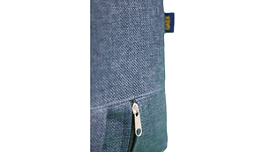 SOFÁ GAEX ESPUMA LINO AZUL CAMA