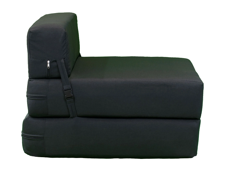 SOFÁ GAEX ESPUMA LINO NEGRO CAMA 1