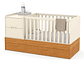 CUNA KIDSCOOL FORMARE ECOWOOD MULTIFUNCION BLANCO - Miniatura 2