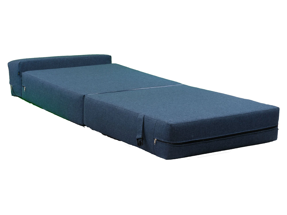 SOFÁ GAEX ESPUMA LINO AZUL CAMA 4