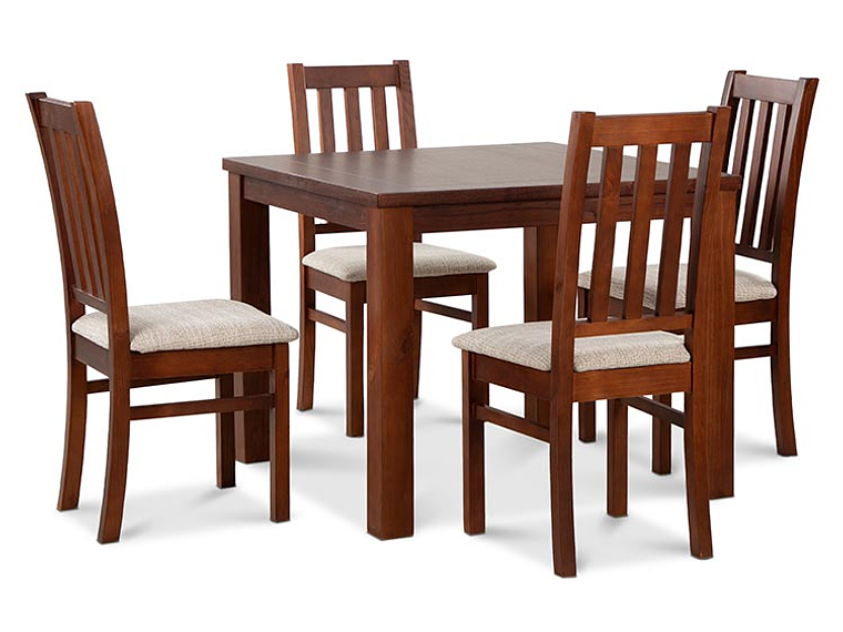 JUEGO DE COMEDOR CIC ÑUBLE 4 SILLAS CARAMELO BEIGE 1