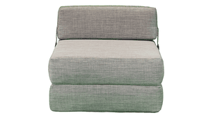 SOFÁ GAEX ESPUMA LINO GRIS CAMA