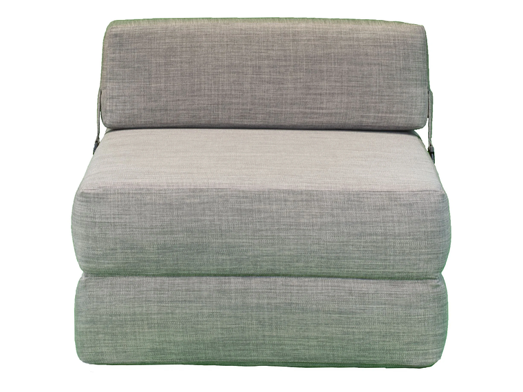 SOFÁ GAEX ESPUMA LINO GRIS CAMA 1