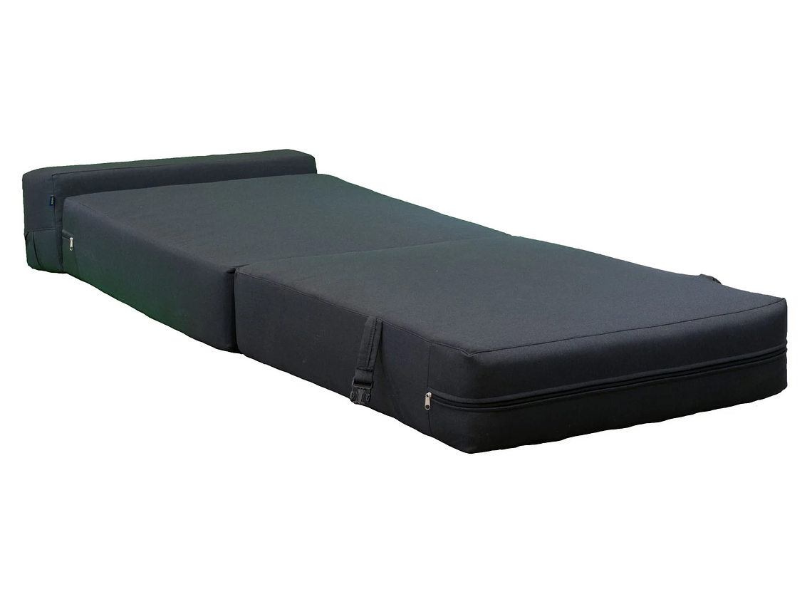 SOFÁ GAEX ESPUMA LINO NEGRO CAMA 4