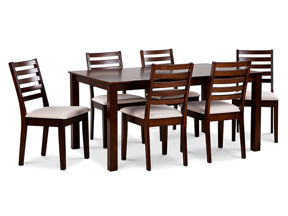 JUEGO DE COMEDOR CIC HELENA 6 SILLAS BEIGE 8