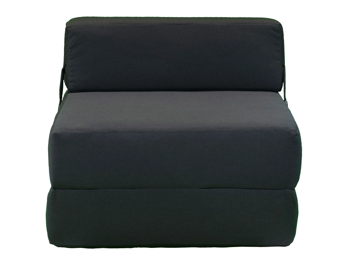 SOFÁ GAEX ESPUMA LINO NEGRO CAMA 5