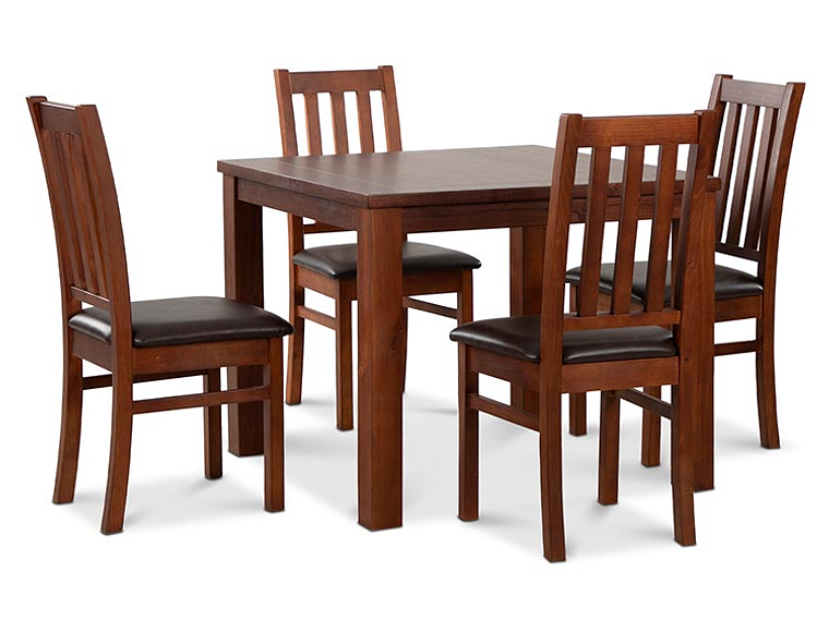 JUEGO DE COMEDOR CIC ÑUBLE 4 SILLAS CARAMELO NEGRO 4