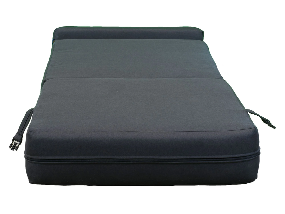 SOFÁ GAEX ESPUMA LINO NEGRO CAMA 6