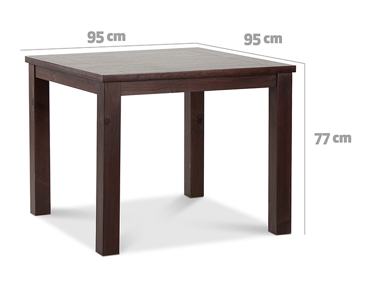 JUEGO DE COMEDOR CIC ÑUBLE 4 SILLAS CHOCOLATE NEGRO 4