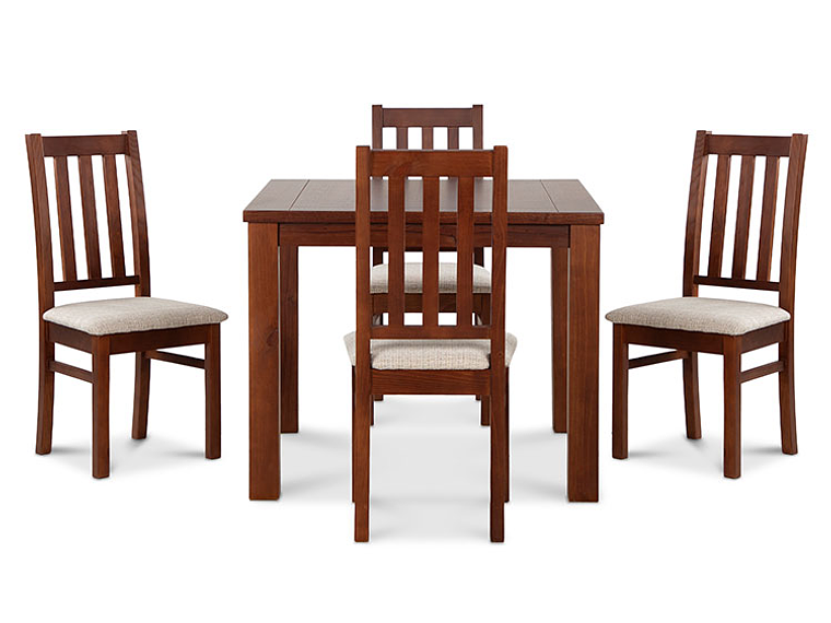 JUEGO DE COMEDOR CIC ÑUBLE 4 SILLAS CARAMELO BEIGE 5