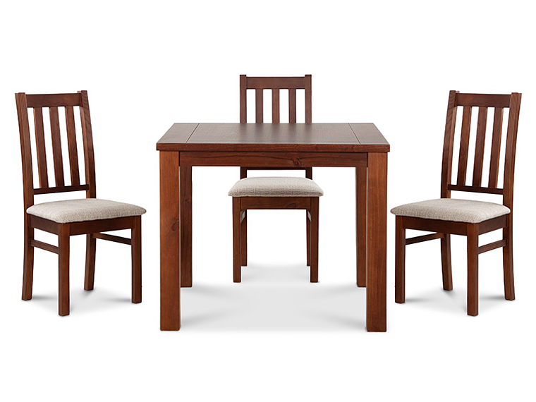 JUEGO DE COMEDOR CIC ÑUBLE 4 SILLAS CARAMELO BEIGE 6