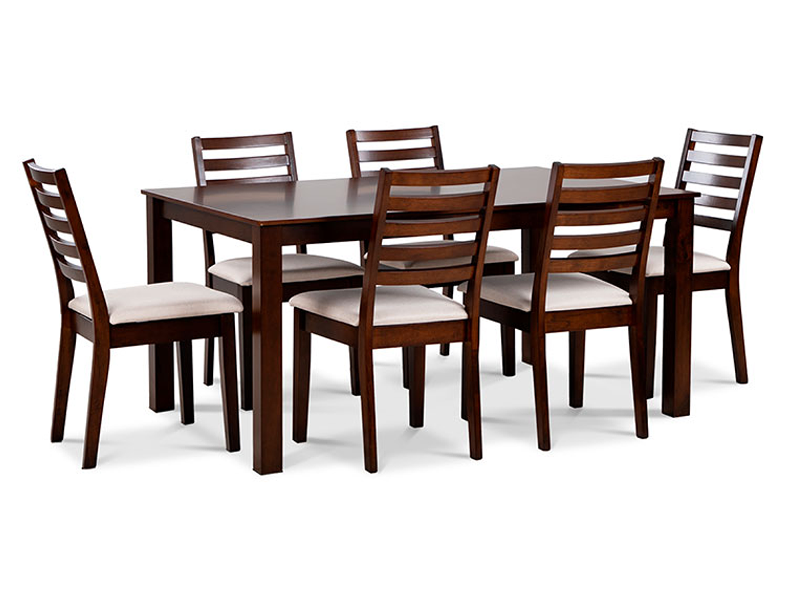 JUEGO DE COMEDOR CIC HELENA 6 SILLAS BEIGE 11