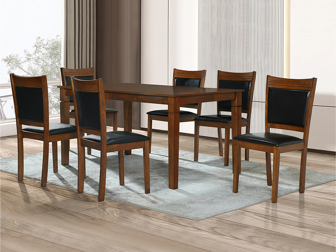 JUEGO DE COMEDOR BORNEO 6 SILLAS 1