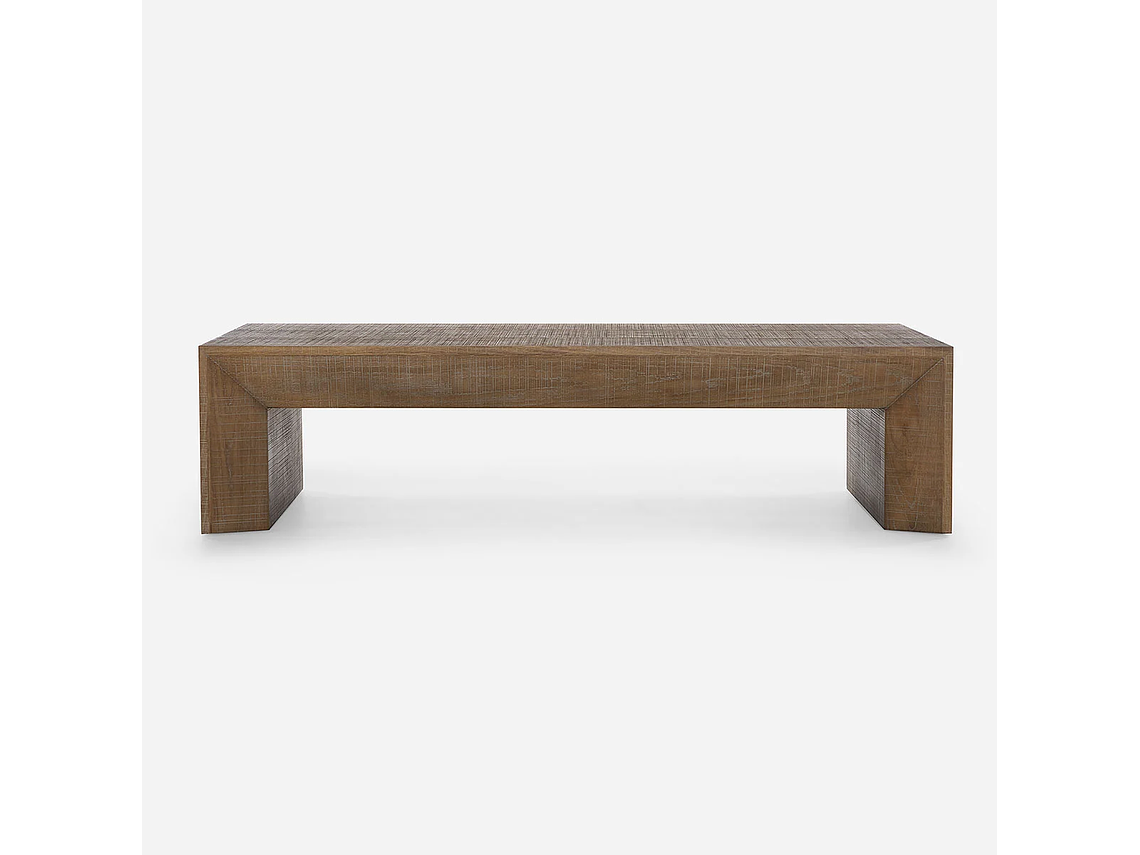 MESA DE CENTRO ROSEN RUKA RECTANGULAR 140 X 80 CM EN COLOR CAFE 2