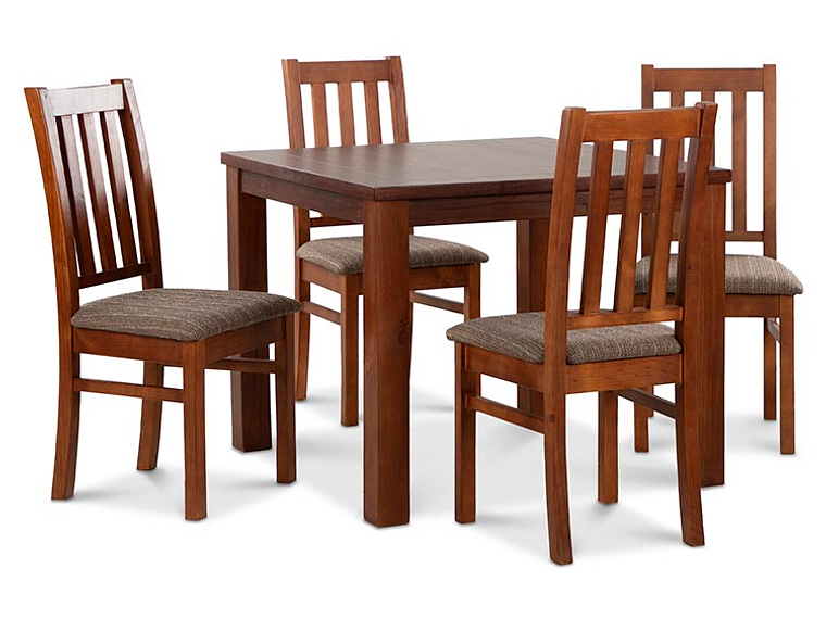 JUEGO DE COMEDOR CIC ÑUBLE 4 SILLAS CARAMELO CAFÉ 7