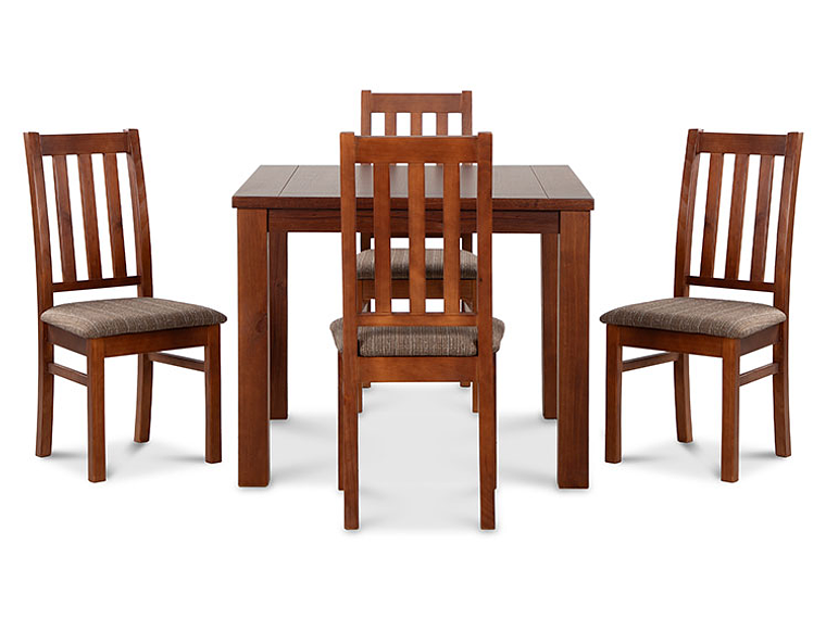 JUEGO DE COMEDOR CIC ÑUBLE 4 SILLAS CARAMELO CAFÉ 10