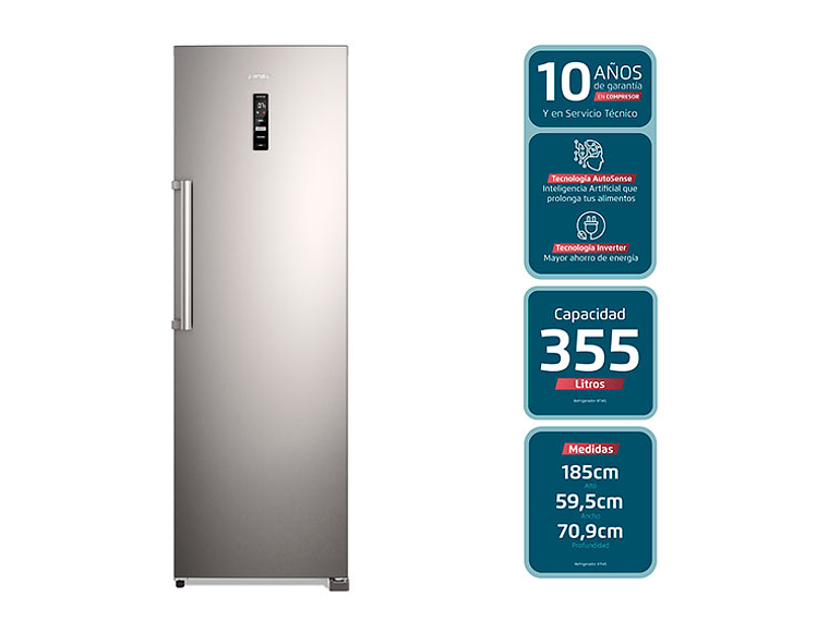 REFRIGERADOR FENSA BOTTOM FREEZER NO FROST 355 L TWIN RTI4S 4