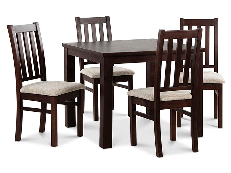 JUEGO DE COMEDOR CIC ÑUBLE 4 SILLAS CHOCOLATE BEIGE 8