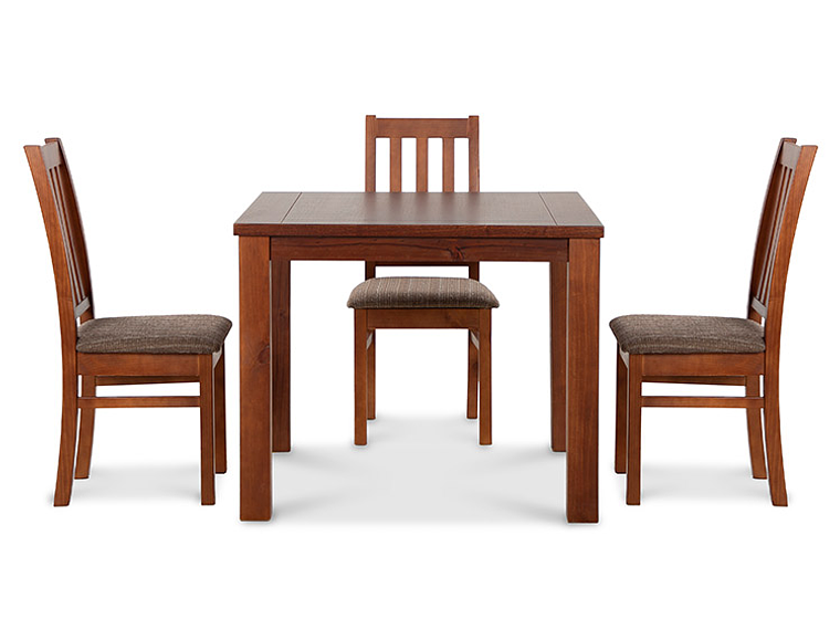 JUEGO DE COMEDOR CIC ÑUBLE 4 SILLAS CARAMELO CAFÉ 11