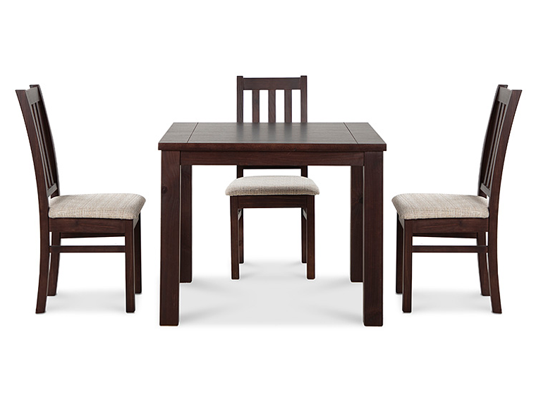 JUEGO DE COMEDOR CIC ÑUBLE 4 SILLAS CHOCOLATE BEIGE 12