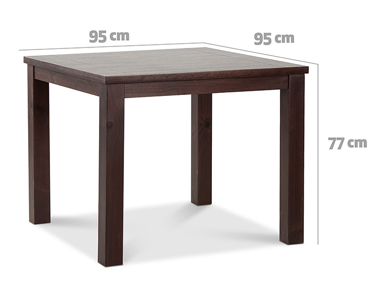 JUEGO DE COMEDOR CIC ÑUBLE 4 SILLAS CHOCOLATE CAFÉ 8