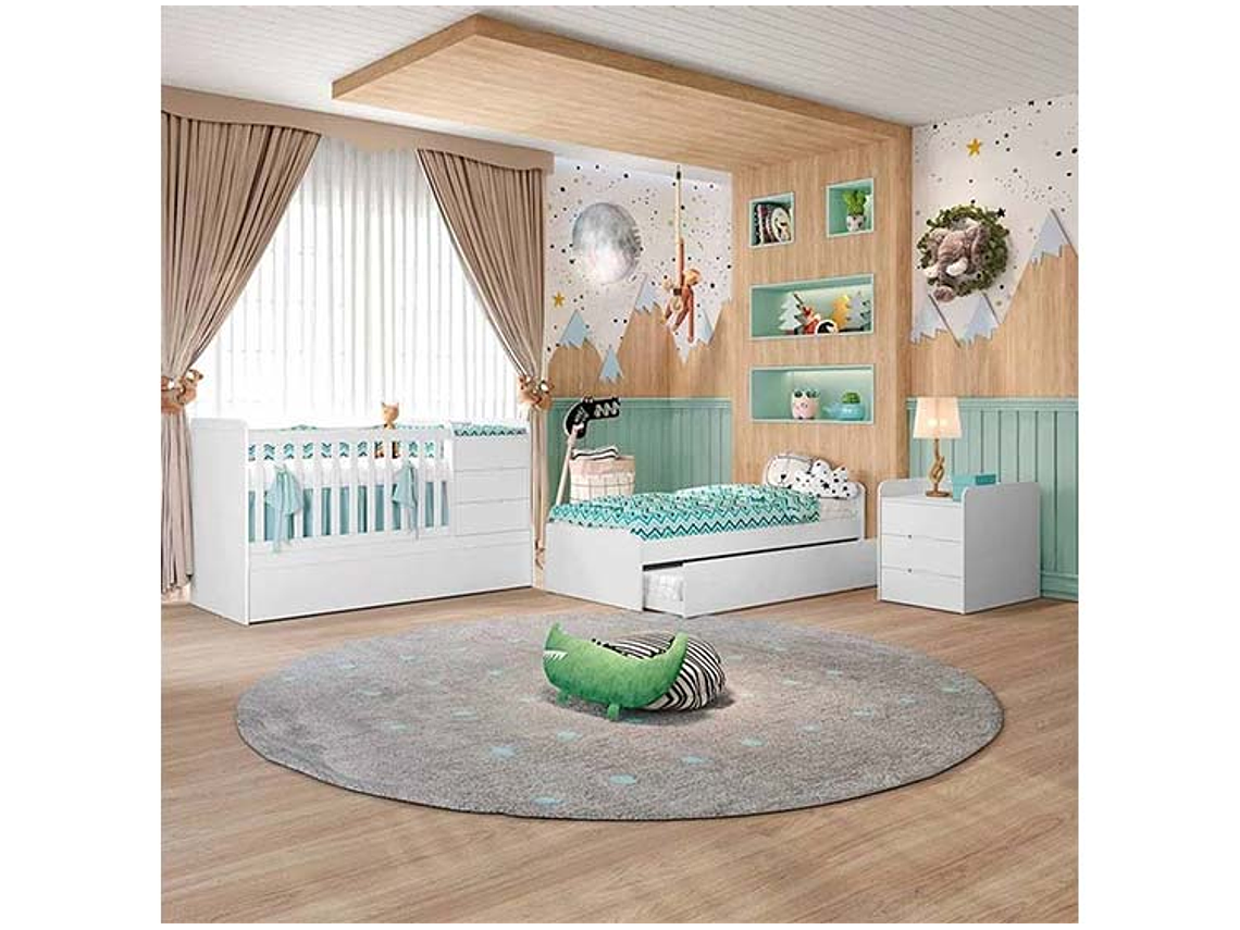 CUNA KIDSCOOL CLEO MULTIFUNCIONAL BLANCO 6