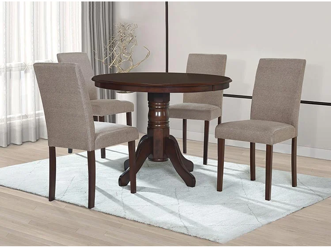 JUEGO DE COMEDOR ZOY HOME PHUKET 1+4 8