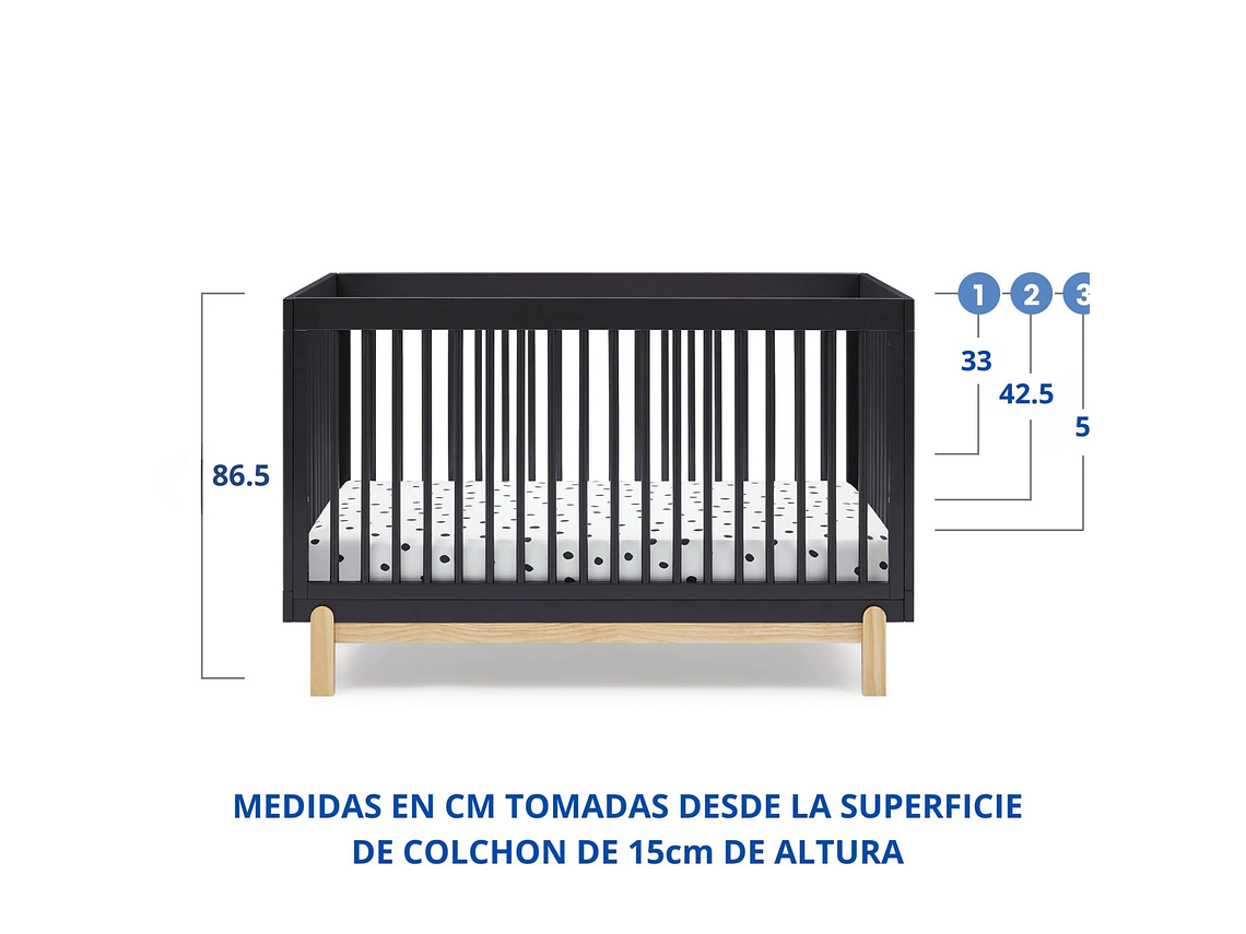 CUNA CONVERTIBLE 4 EN 1 POPPY MIDNIGHT DELTA CHILDREN 4